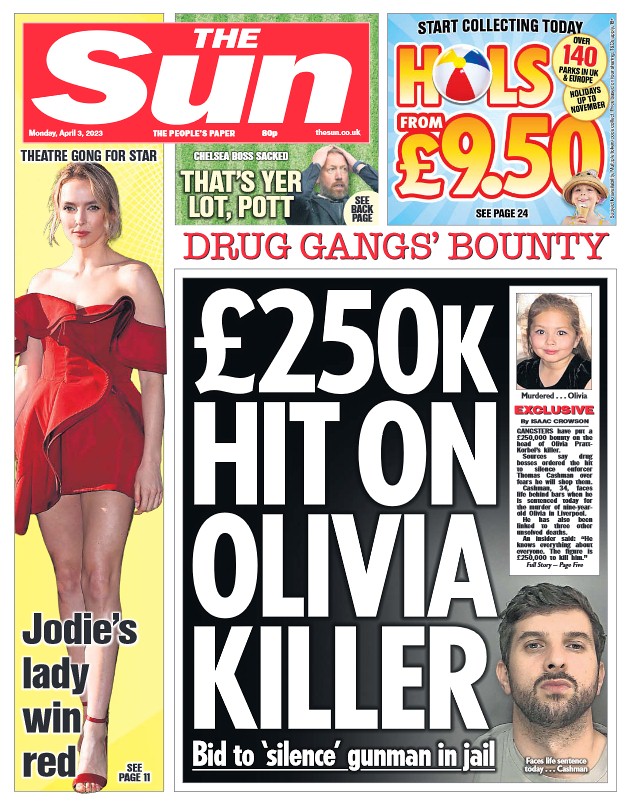 National Newspaper Front Page Exclusive WTS Media Services